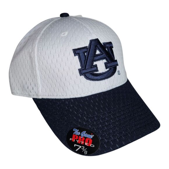 Auburn Tigers NCAA Mens The Game Pro White/ Blue Adjustable Hat Cap sz 7 3/8 NWT - Picture 1 of 10